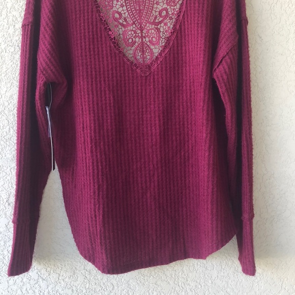 Women Sweater Shrug Large Wine Color New - Picture 13 of 14